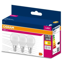3PAK Żarówka LED E14 P45 4,9W = 40W 470lm 3000K Ciepła 200 OSRAM VALUE