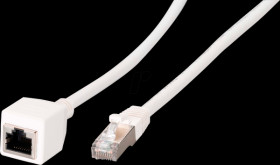 K5546WS.3 Patch cable extension, Cat.6a, white, 3m