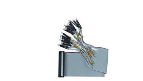 F50f410 - Taśma Płaska 50-Żyłowa, Z 24 Czerwonymi Ledami