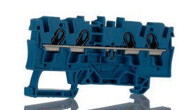Kostka zaciskowa na szynie DIN WAGO poziomy: Pojedynczy 20 → 10AWGWciskany zacisk Cage Clamp TOPJOB S, 2004