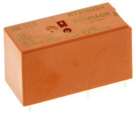 Przekaźnik mocy 24V dc SPDT TE Connectivity 400mW, montaż PCB 1440Ω Otwór przezierny
