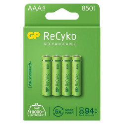 Akumulator R03 850mAh B4 ReCyko zielony (4szt) GP