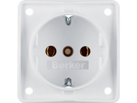 Integro Flow Gniazdo schuko biały 941852502 HAGER