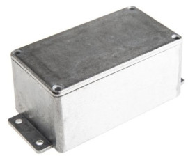 Obudowa ekranowana Srebrny z kołnierzem, 139.6 x 63.8 x 55mm, RS PRO