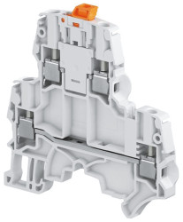 Standardowy zacisk na szynę DIN Entrelec poziomy: PodwójnyŚruba SNK raster: 5.2mm 25A 630 V AC