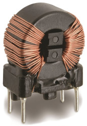 Dławik skompensowany 2 x 8 mH 1A Otwór przezierny -30 → +50% Przewlekany 2 x 330mΩ Rdc Nanokryształ