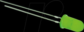L-7113SGD LED, 5 mm, wired, green, 40 mcd, 30°