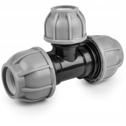 Trójnik do rur PE 40 / 25 / 40 mm PN10 BRADAS DSRA10T4025