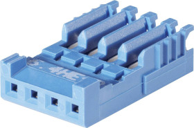 TE Connectivity Obudowa złącza pin żeńskiego na kabel AMPMODU HE13 Ilość pinów 4 Wymiary siatki: 2.54 mm 281784-4 1 szt.