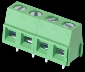 CTB0502/4 Solderable screw terminal - 4-pole, RM 5 mm, 90°
