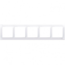Ramka pięciokrotna SIMON 54 Premium biała Kontakt Simon DR5/11