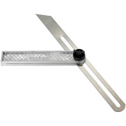 kwb 063825 Sliding Bevel Aluminium measures and transmits angle sizes