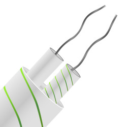 Kabel/przewód termopary K dł. 5m 1/0.315mm -60 → +350 °C Włókno szklane 2-żyłowy Nieekranowany
