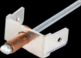 388021.67 Flat connector, 2-pin, blind rivet technology, tin-plated