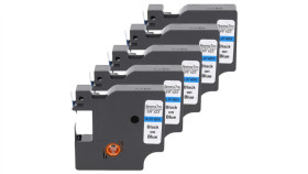 Taśma 5X D1 40916 Do Drukarki Dymo 9Mm 7M Niebieska Taśma Czarny Nadruk /5Szt./