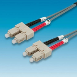Value Patchcord światłowodowy 50/125 SC-SC szary 1m
