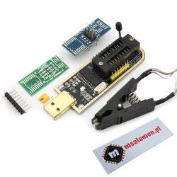 Mini programator EEPROM i Flash na CH341A z klipsem