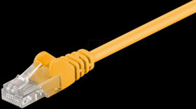 68341 1.0 m Cat.5e U/UTP network cable, yellow, RJ45