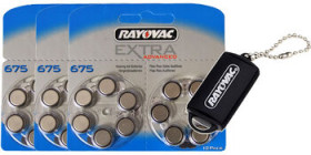 36 x Rayovac Extra Advanced 675 + pojemnik na baterie