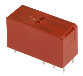 Przekaźnik mocy 24V dc DPDT TE Connectivity, montaż PCB 1440Ω Otwór przezierny