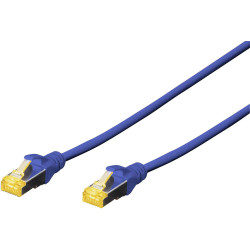 Digitus DK-1644-A-005/B Patch Cable RJ45 CAT 6A Blue 0.50m Halogen-free