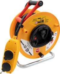 Bęben kablowy 38.5m 4 gniazda Szpula kablowa typ Typ E - gniazdo francuskie Typ E – francuski 230 V