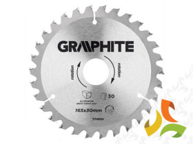 Tarcza do pilarki widiowa 165x30mm 30 zębów do aluminum 57H654 GRAPHITE