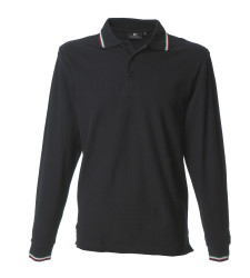 SAVONA BLACK POLO M/LUNGA