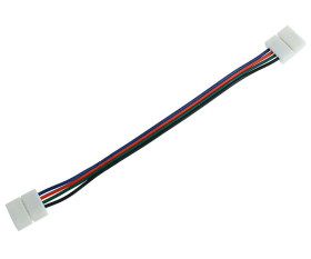 RGB 10mm 4-Pin LED Strip Connector 150mm Wire Double-Ended