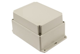 Obudowa ogólnego użytku ABS szerokość zew. 146 mm długość zew. 186 mm wys. zew. 110 mm Hammond IP65 Jasnoszary