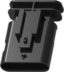 Plug, unequipped, 6 pole, straight, 1 row, black, 1-2141324-1