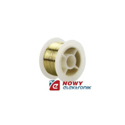 Drut molibdenowy 0.1mm 50m pozłacany