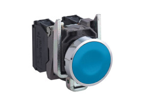 Przycisk płaski niebieski bez podświetlenia metalowy XB4BA61 SCHNEIDER ELECTRIC