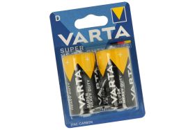 Bateria; węglowo-cynkowa; LR20 D Superlife; 1,5V; blister; fi 30x60,9mm; VARTA; RoHS; R20 D