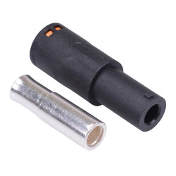 LCA60-F Black Female 1-Pin Silver Plated Connector 55A AMASS