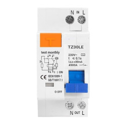 Wyłącznik różnicowo-nadprądowy RCBO 30mA / C20A