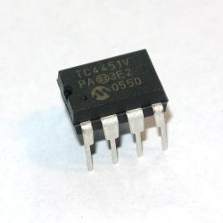 TC4451VPA driver, 13A, Kanały:1; odwracające, DIP8 4,5÷18V