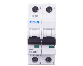 Wyłącznik nadprądowy 2P D 20A 6kA AC CLS6-D20/2-DP 270399