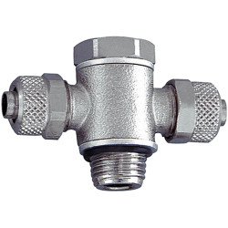 T-pivot fitting, O-ring, G 3/8 o., hose 10/8, nickel-plated brass, 110621, 14.238-10