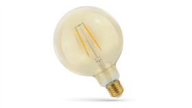 Żarówka Led E27 230V 2W Globe Cog Gold Ciepła