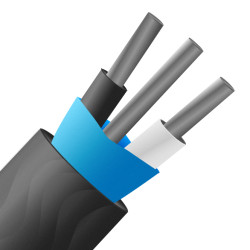 Kabel/przewód termopary J dł. 100m 7/0,2mm -10 → +105 °C. Mylar PVC 2-żyłowy Ekranowany