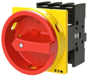 Main switch, rotary actuator, 3 pole, 25 A, (W x H x D) 65 x 65 x 119 mm, flush mounting, 110197