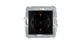 Mechanizm Gniazda Pojedynczego Z Uziemieniem Schuko 2P+Z (Przesłony Torów...