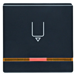 Łącznik na kartę hotelową-nasadka z nadrukiem i soczewką Q.1/Q.3 antracyt 16406086