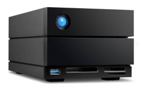 LaCie 2big Dock 28 TB Obudow dysku twardego Thunderbolt 4, DisplayPort, USB 3.2 Gen 2 czarny STLG28000400