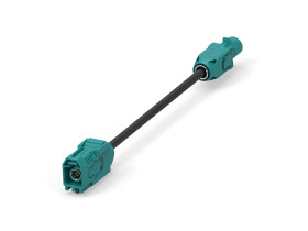 Kabel koncentryczny złącze A Wtyk FAKRA złacze B Gniazdo FAKRA długość 600mm Z zakończeniem