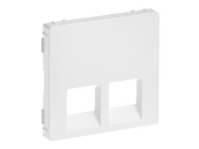 VALENA LIFE Plakietka gniazda 2 x rj 45 biała 755420 LEGRAND