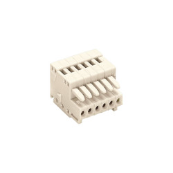 WAGO 733-102 2 Pole 2.5mm 6A MCS Female Pluggable Connector Codable Light Grey