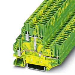 Złączka szynowa ochronna 2-piętrowa 2,5mm2 śrubowa/wtykowa zielono-żółta UTTB 2,5/2P-PE 3060380 /50szt./