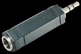 3.5 Stereo jack plug to 6.3 stereo jack socket